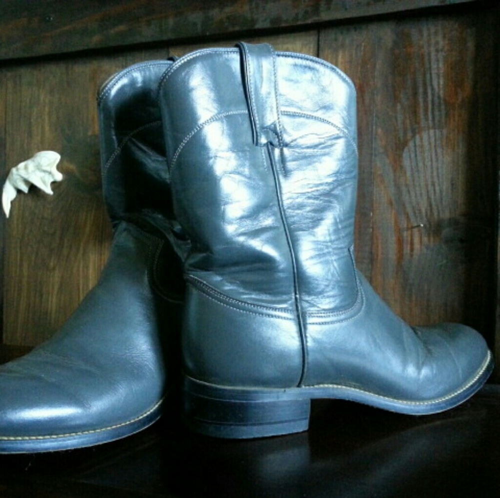 Justin Roper short cowboy boots vintage